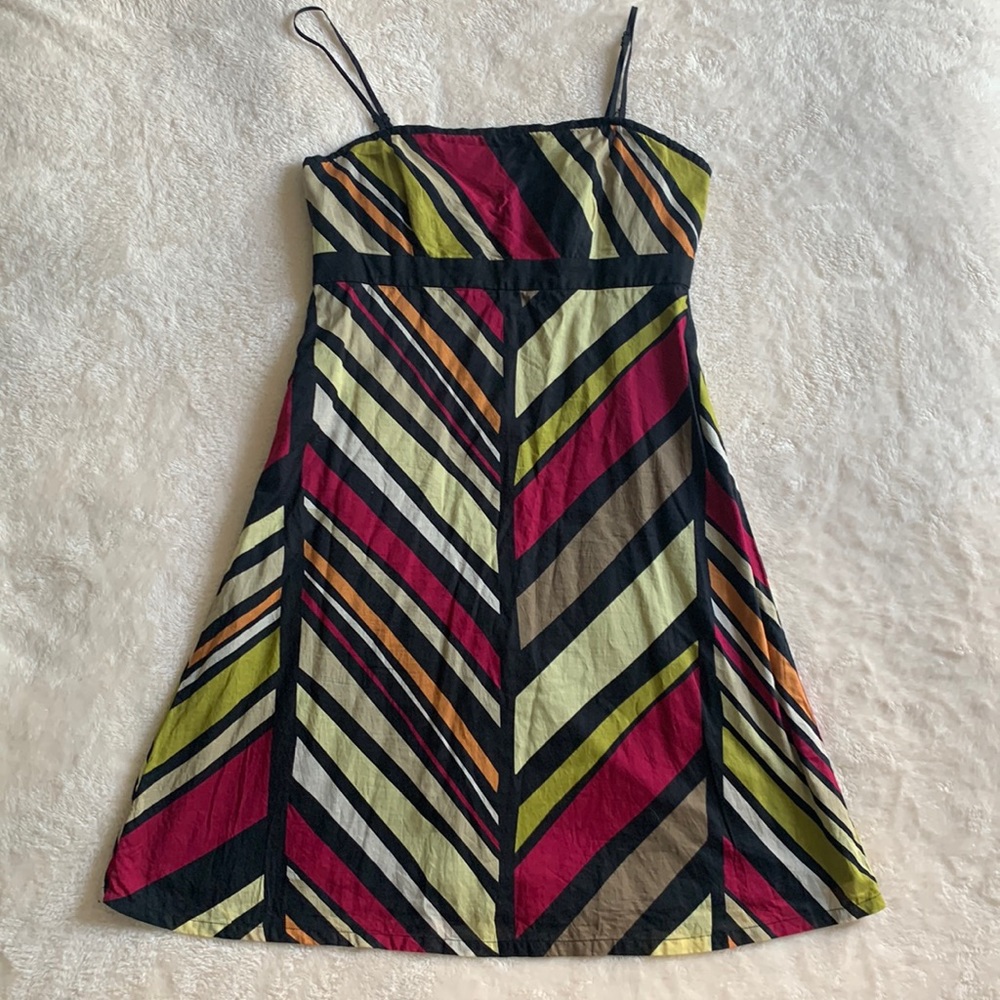 GAP striped cotton dress with removable straps